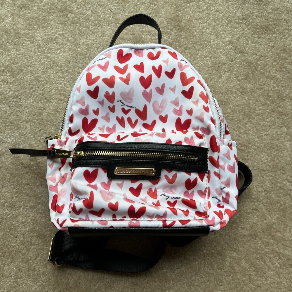 Juicy Couture Heart Print Mini Backpack
